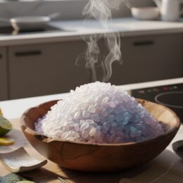 best sushi rice recipe futuristic glossy grains close-up