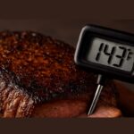 How to correctly measure steak doneness temp with a meat thermometer.