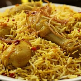 Chicken-dum-biryani-in-a-plate