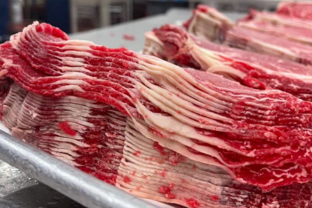 thinly sliced ribeye