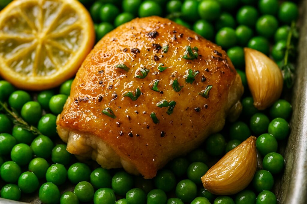 Crispy Garlicky Lemon Chicken Close Up