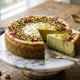 DishStories Signature Pistachio Cheesecake Recipe