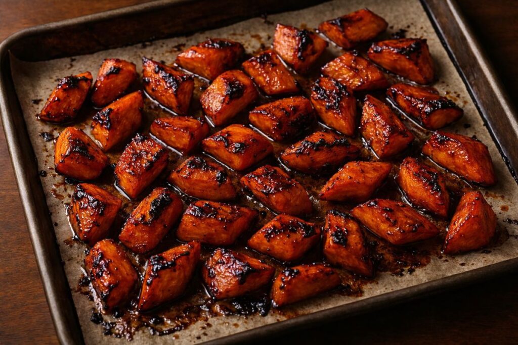 Roasted honey glazed carrots caramelized with brown butter and honey glaze