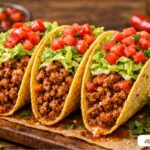 Crispy ground beef tacos with DIY seasoning for a budget-friendly family taco night.