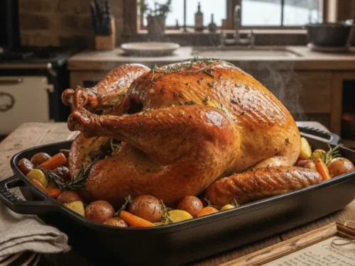 The Juiciest Herb Butter Turkey