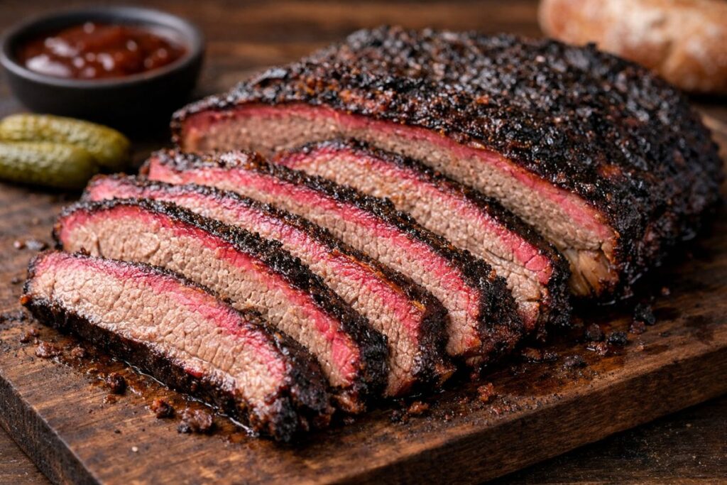 Best Wood Pellets for Smoker create perfect brisket with pink smoke ring and bold flavor