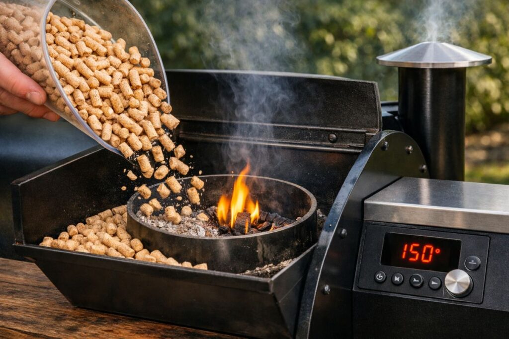 traeger wood pellets ignition speed test