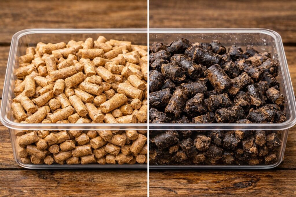 low moisture wood pellets ignite faster