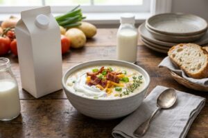 Creamy Loaded Baked Potato Soup That Tastes Like Your Favorite Steakhouse