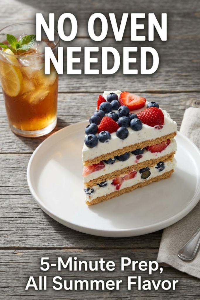 perfect no-oven dessert ready