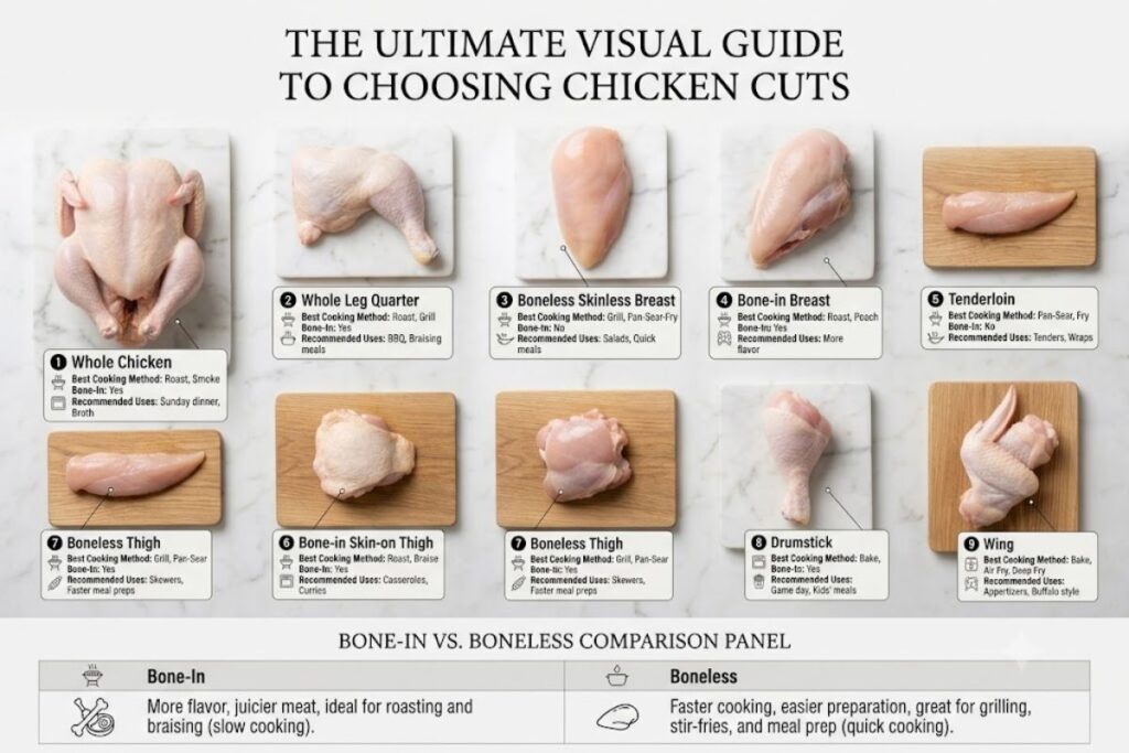 The Ultimate Visual Guide to Choosing Chicken Cuts