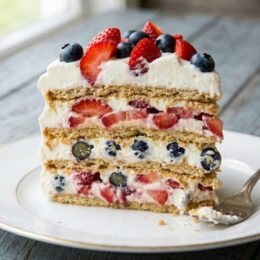 No bake berry icebox cake